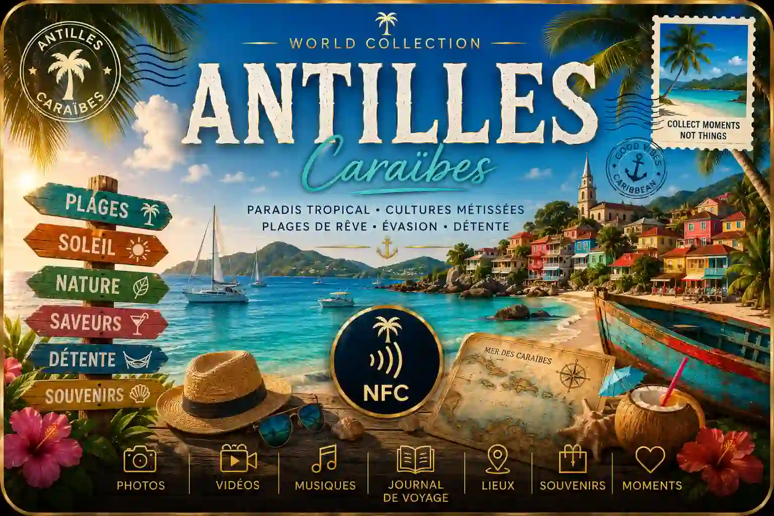 Carte NFC Antilles