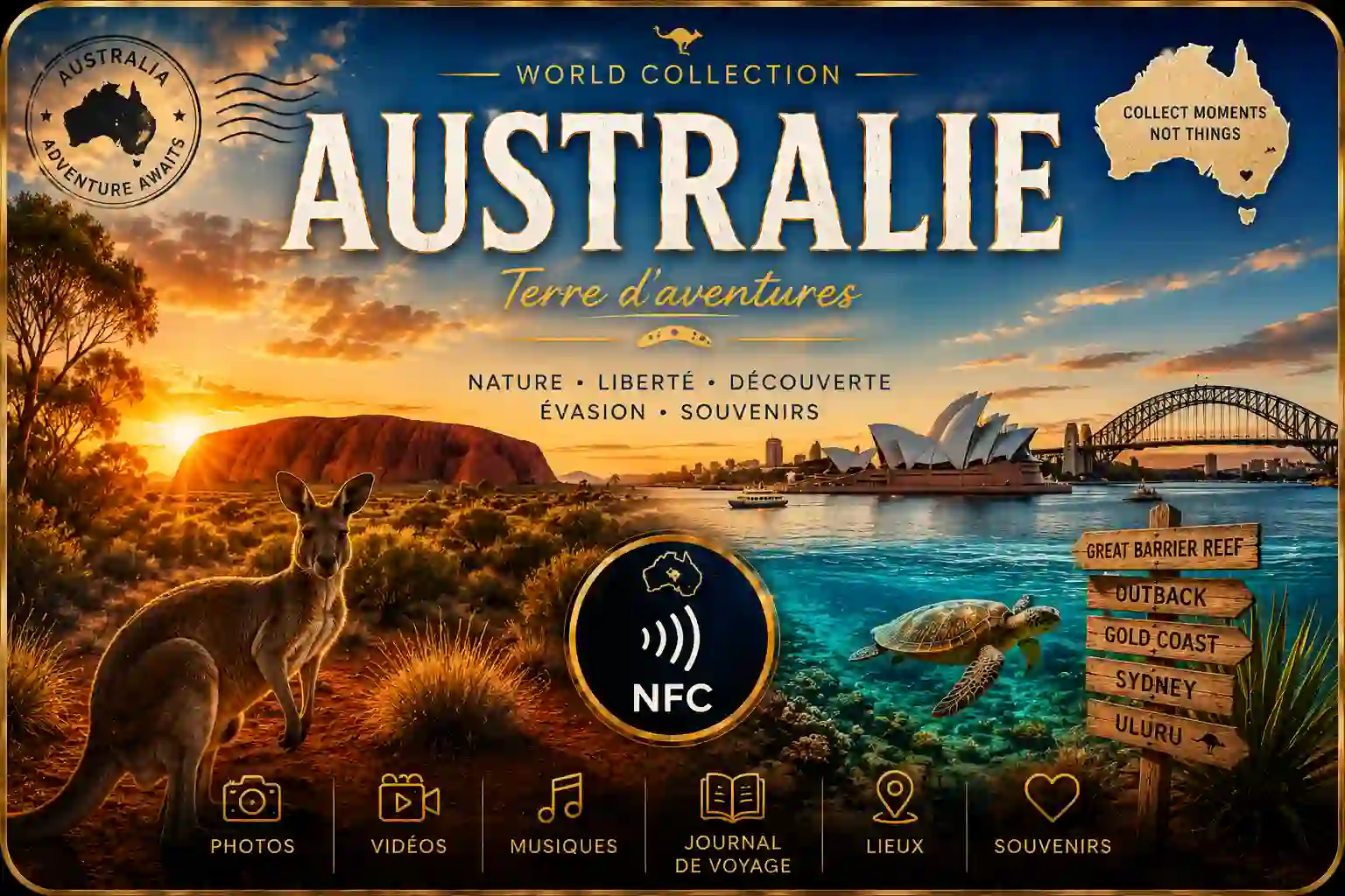 Carte NFC Australie