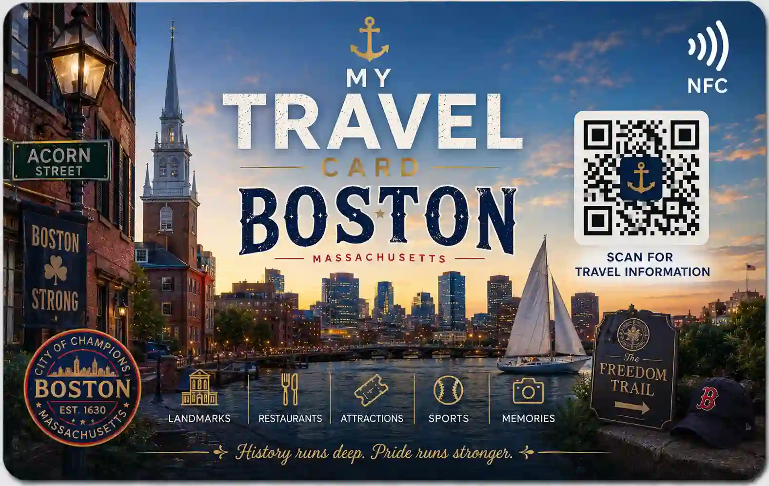 Carte NFC Boston