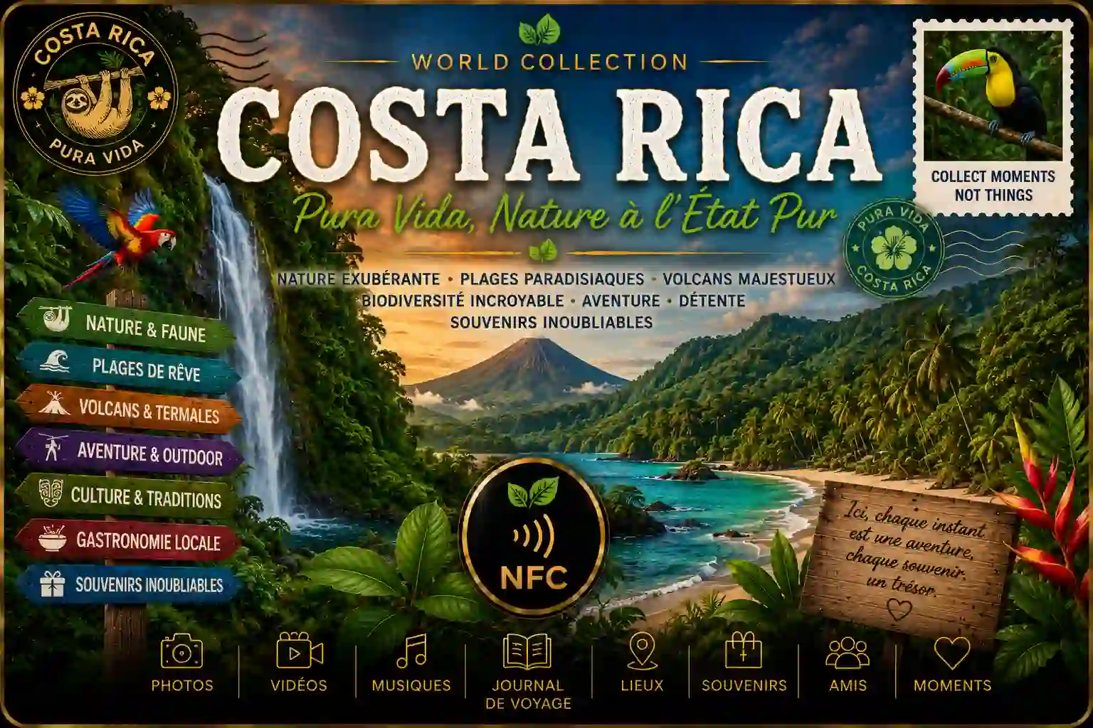 Carte NFC Costa Rica