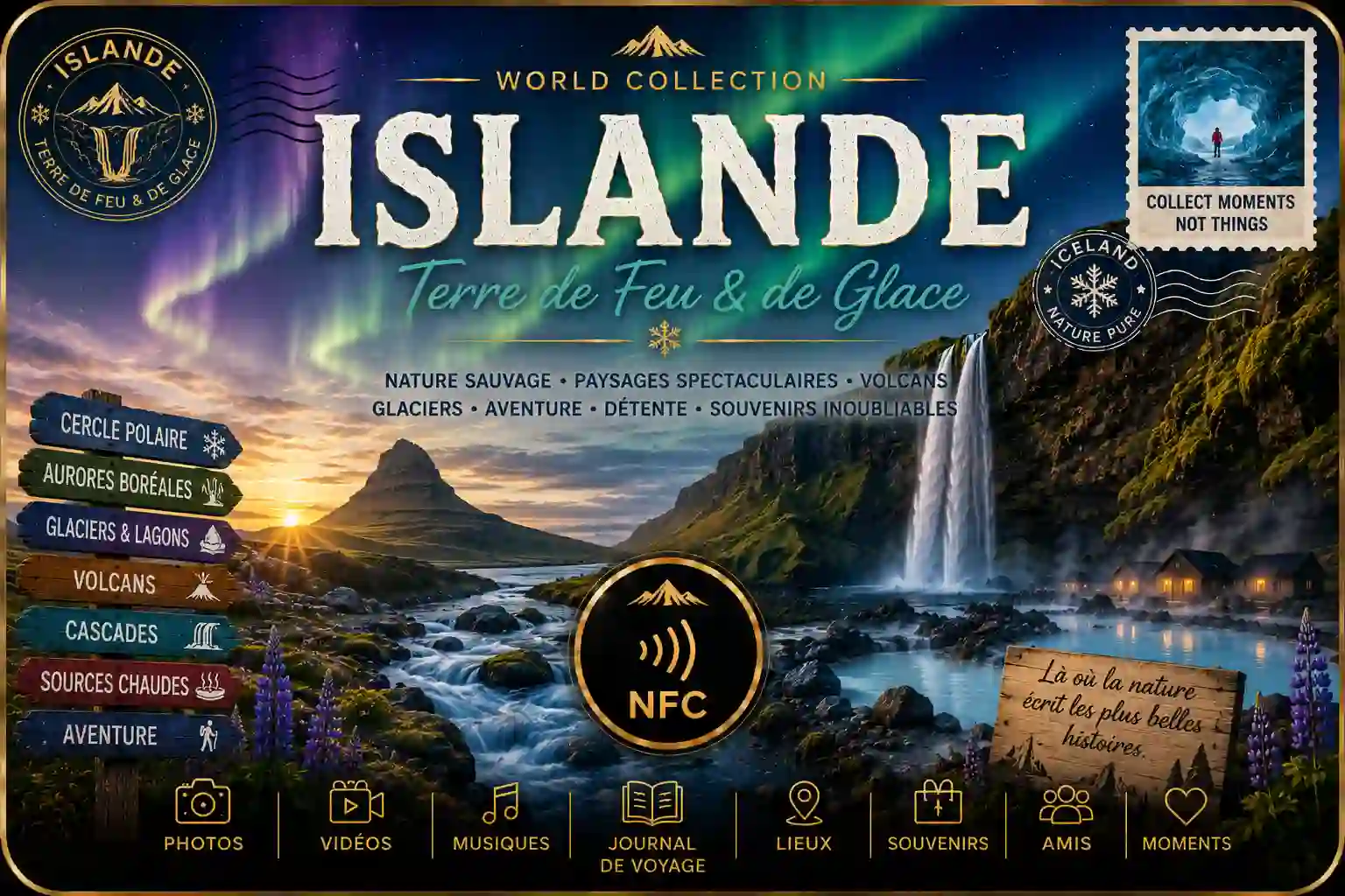 Carte NFC Islande