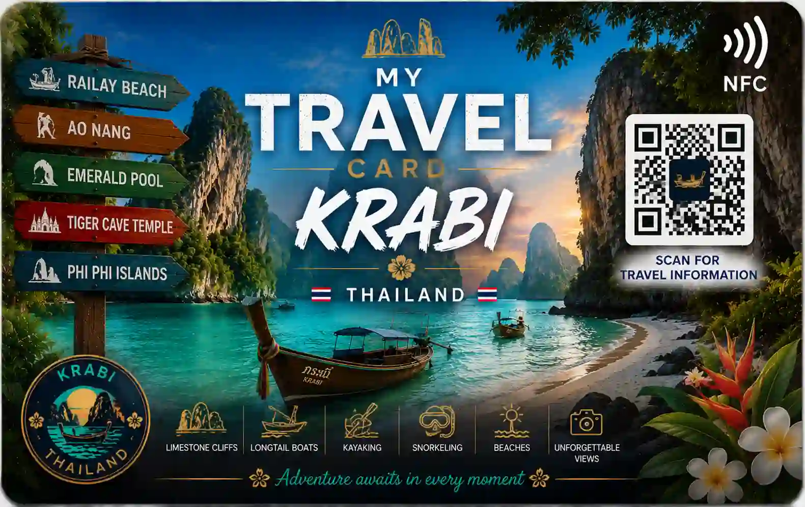 Carte NFC Krabi Emerald