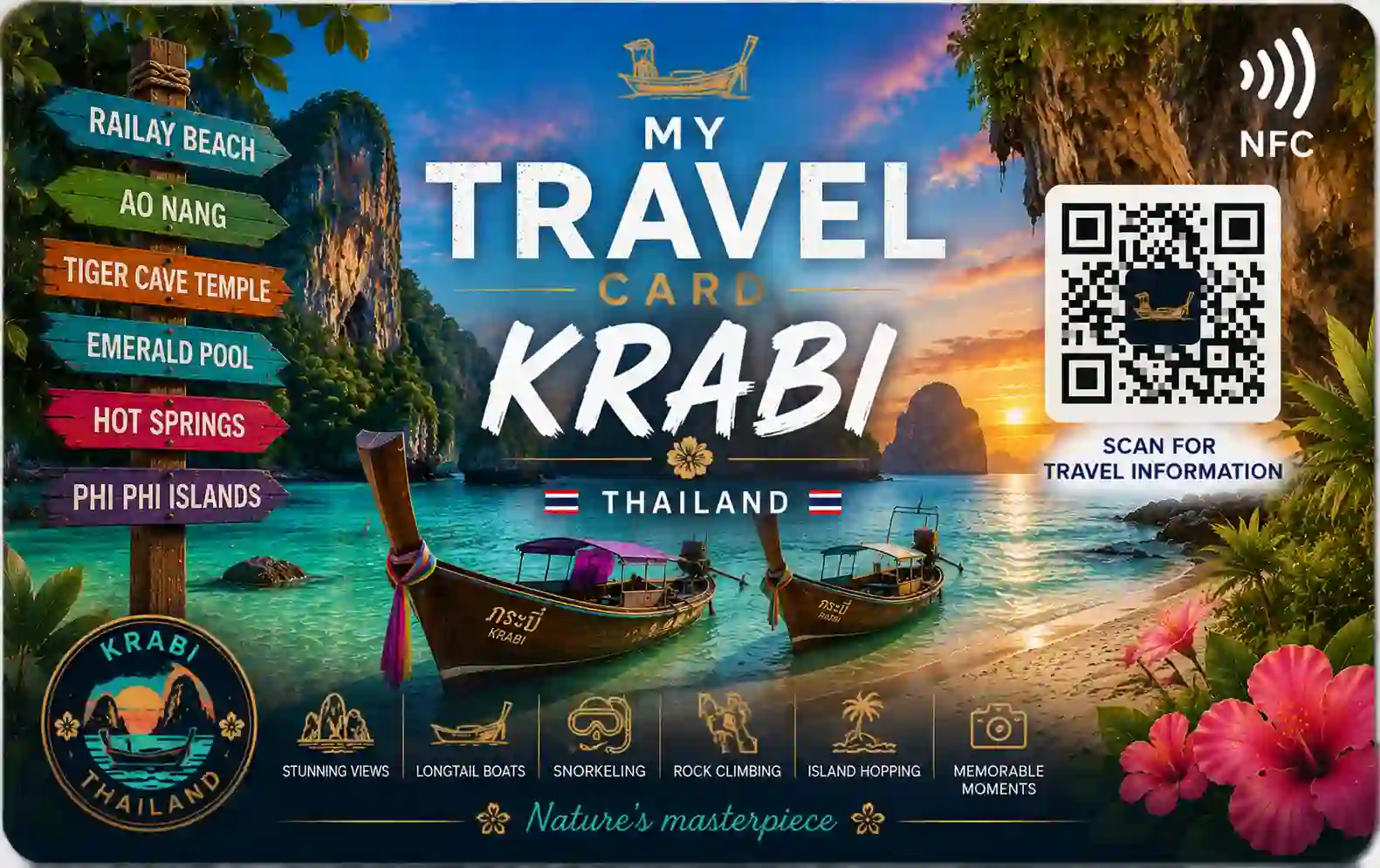 Carte NFC Krabi Sunset