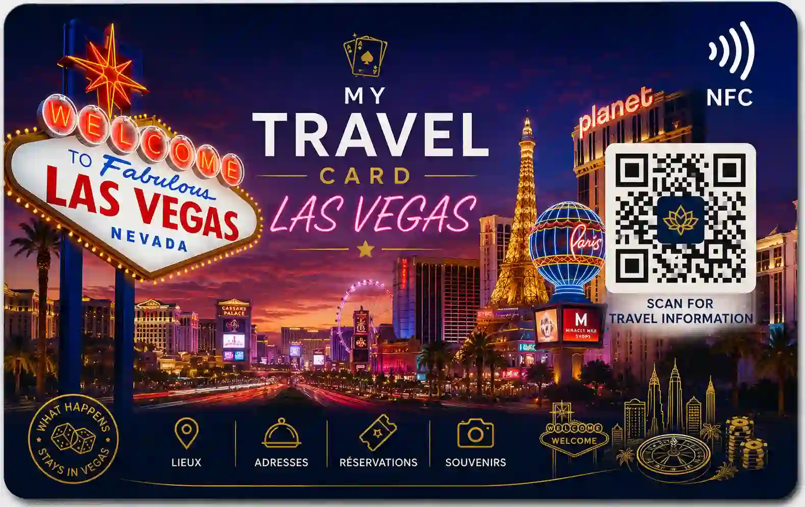 Carte NFC Las Vegas