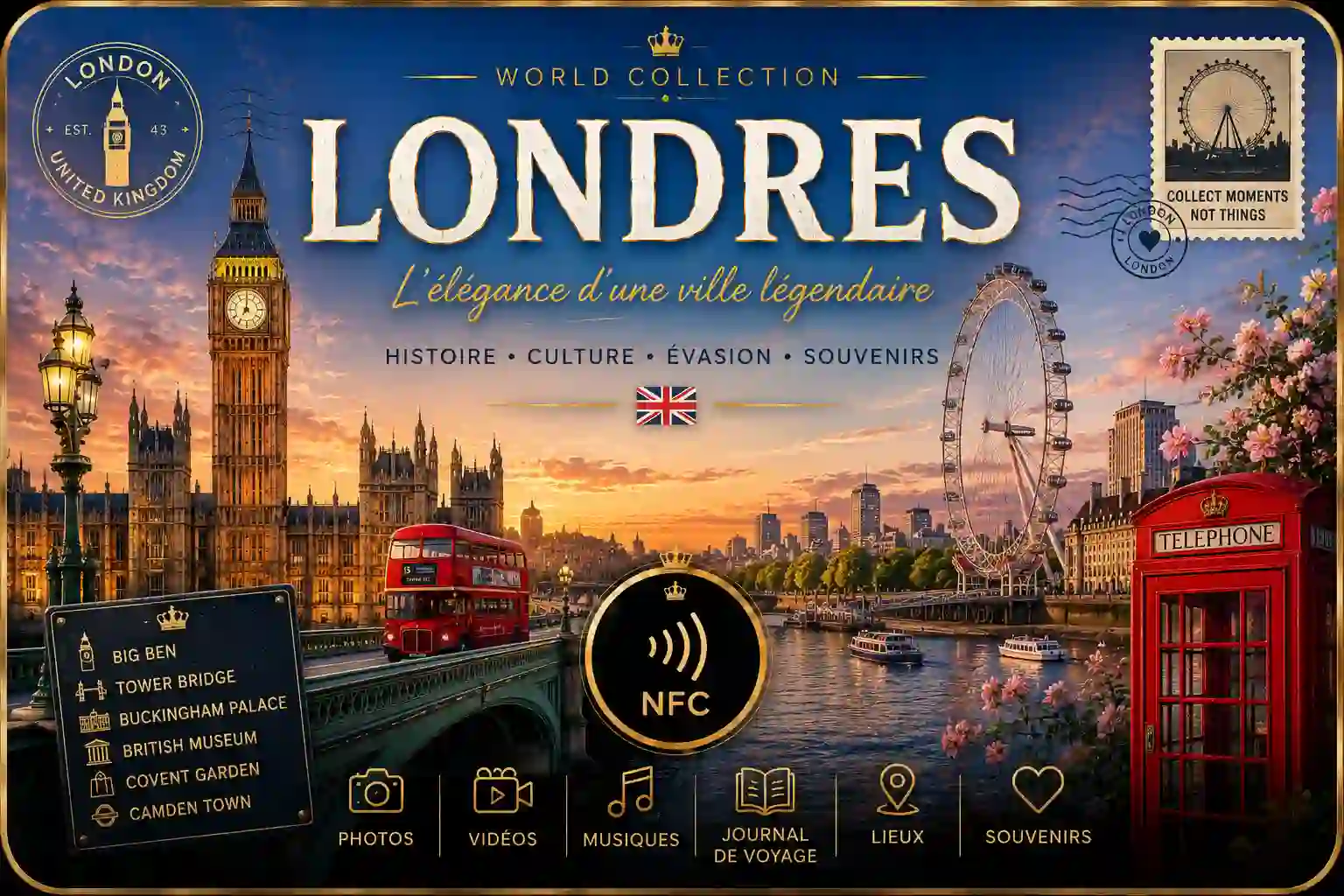 Carte NFC Londres