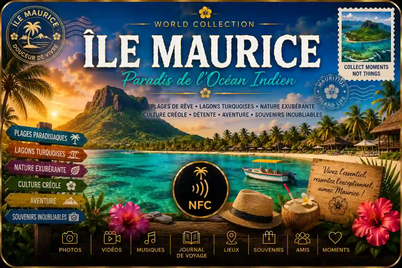 Carte NFC Île Maurice