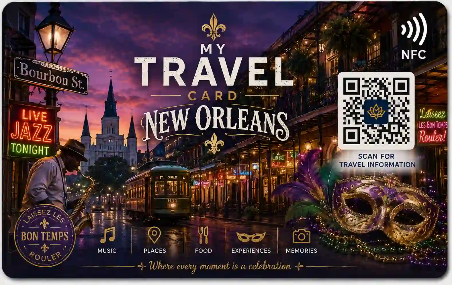 Carte NFC New Orleans