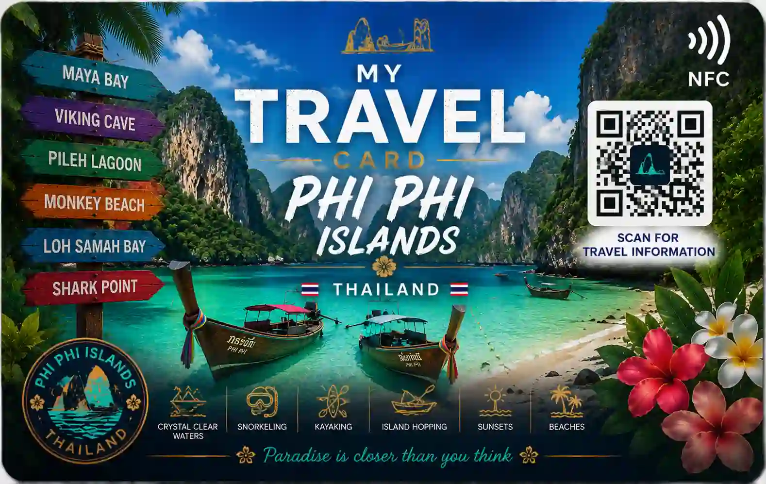 Carte NFC Phi Phi Islands