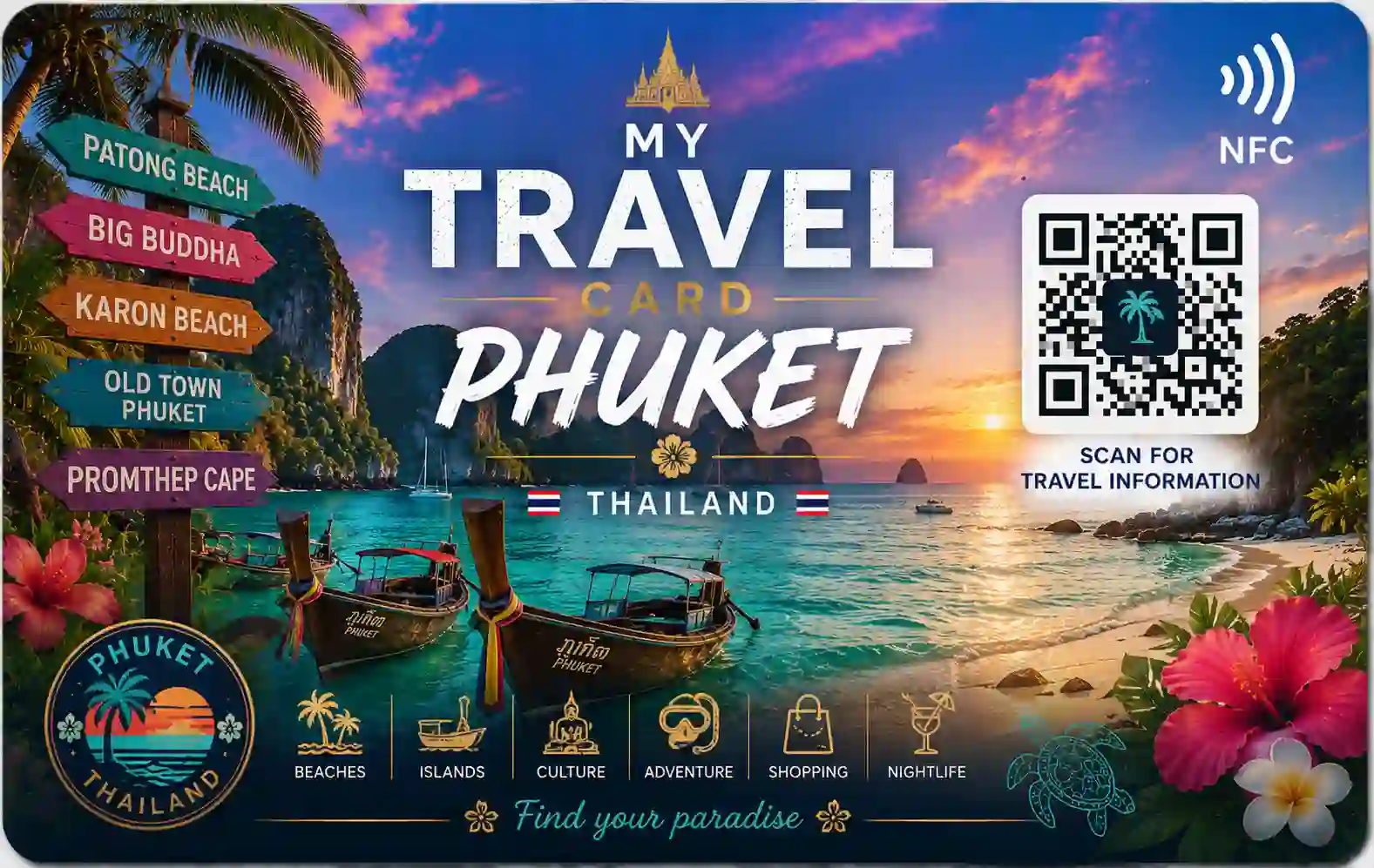 Carte NFC Phuket