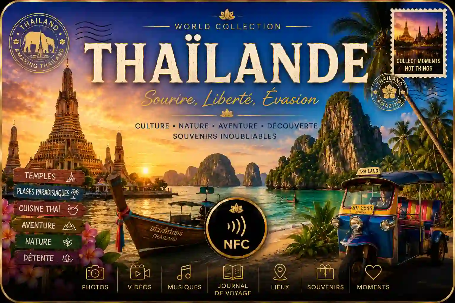 Carte NFC Thaïlande