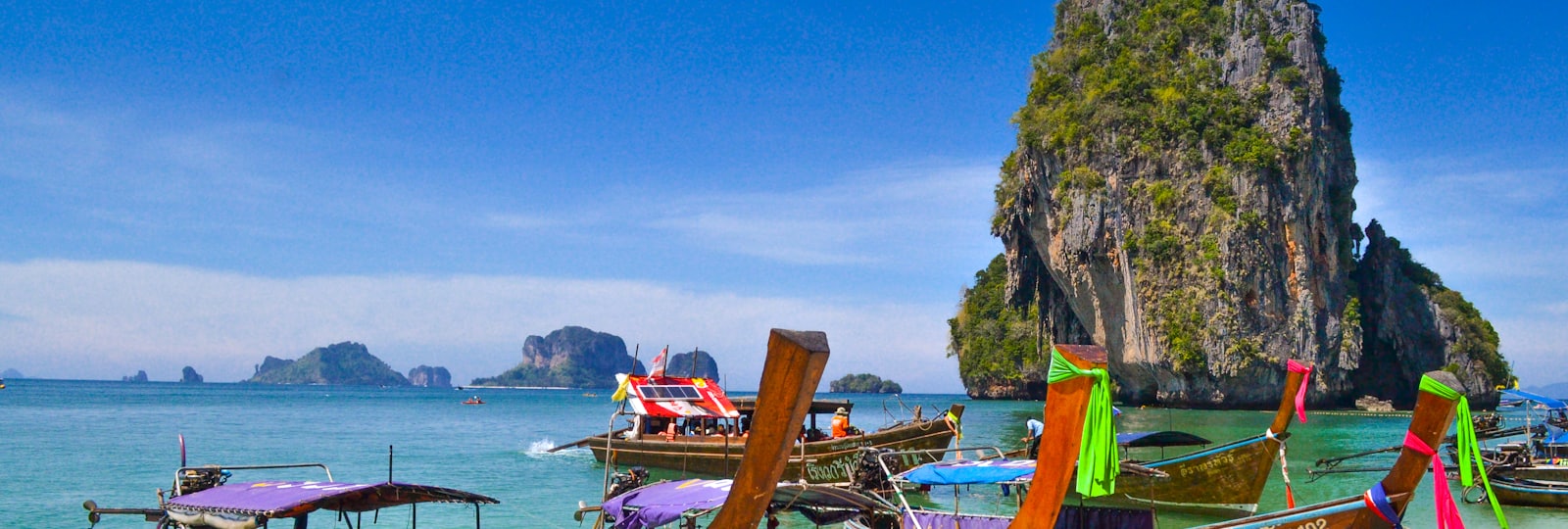 Vue panoramique sur les îles de Thaïlande